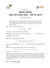 Đề thi vòng loại đồng hành gặp gỡ Toán học - Vật lý năm 2019